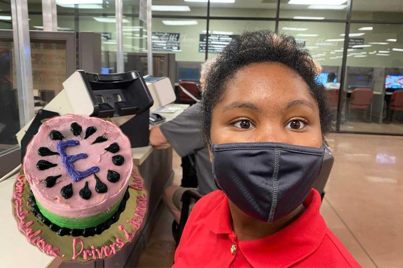 Milestones- She has a permit!